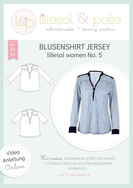 Schnittmusterbild Blusenshirt Jersey Lillesol & Pelle Nr. 5